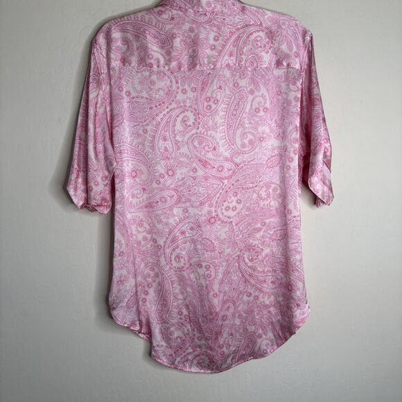 Frankie's Bikinis Fifi Silk Set Pink Paisley - Picture 6 of 9